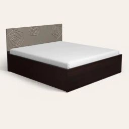 Godrej Interio Upmods Flowr Engineered Wood Queen Box Bed - Cinnamon & Grey, Delivery Condition-78
