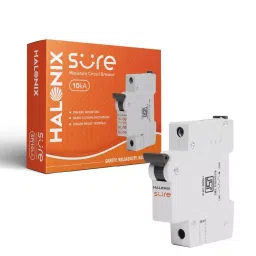 Halonix Sûre 10 Amp Single Pole Miniature Circuit Breaker (MCB) image 2