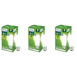 Philips 9 Watt Full Glow Energy Saver Glass B22 LED Bulb - Pack of 3 (Cool Daylight)-image-2