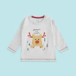 Pantaloons Baby Grey Cotton Printed Full Sleeves T-Shirt-picture-38
