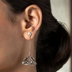 Shaya, Radha Kaise Na Jale Jhumkas in 925 Silver-image-54