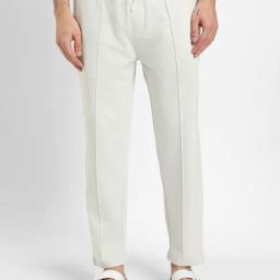 Bewakoof Off White Regular Fit Trackpants-image-39