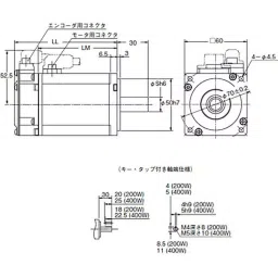 Omron AC Servo Motor 200 W 3000 RPM, R88M-K20030S-S2-47