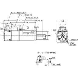 Omron AC Servo Motor 50 W 3000 RPM, R88M-K05030H-B-30