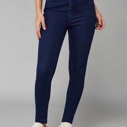 DOLCE CRUDO Women Skinny Fit Stretchable Jeans-picture-24