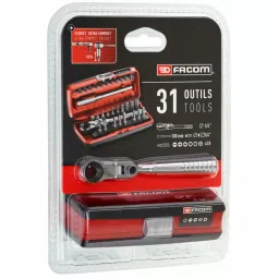 Facom Driver Bit Set 31 Pieces, Hexagon, Phillips, Pozidriv, Slotted, Torx, R.180J31PB-picture-16