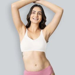 Lyra White Cotton T-Shirt Bra-picture-21