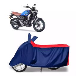 Auto Pearl Two Wheeler Cover with Bag for Yamaha FZ-X, Red & Blue-image-62