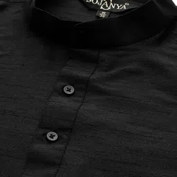SOJANYA Mandarin Collar Regular Kurta With Churidar & With Nehru Jacket image 3