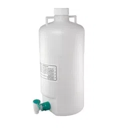 RANDHAWA GLOBAL Aspirator Bottle 5 L with Cap and Stop Cock for Chemistry Labs, RG-45112-18