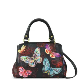 Anuschka Women Graphic Printed Miniature Leather Handheld Bag-14
