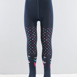 Cutewalk by Babyhug Anti-Bacterial Tights Butterfly Design - Navy-21