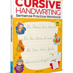 Cursive Handwriting Sentence: Practice Workbook - English-17