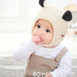 Ziory Animal Detailed Designed Knitted Cap - Beige-image-78