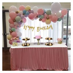 Special You Pastel theme birthday DIY Combo for Girls with white sheer net curtain decoration kit Multicolor Pack of 75 Items-6