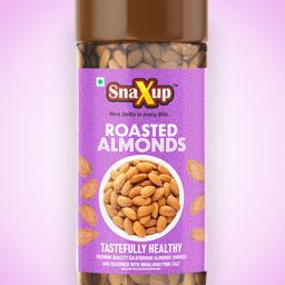 SnaXup California Roasted Almonds Badam 290 g-21