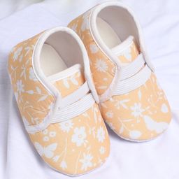 Coco Candy Floral Designed Booties - Yellow-image-25