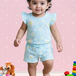 Nuego Girls Printed Top with Shorts-image-8