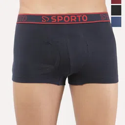 Sporto by Macho Pack Of 4 Combed Cotton Trunk-picture-18