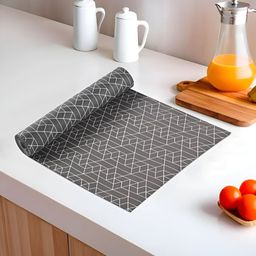 Aura Grey Set of 1 Regular Shelf Liner Organisers-27