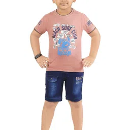 ZADMUS Boys Printed Short Sleeves Pure Cotton T-shirt With Shorts-picture-8