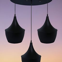 KINIS Modern and Unique Style Black Aluminium Quirky Ceiling Lamp-49