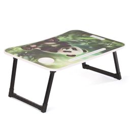 fab n funky Panda Theme Multipurpose Foldable Study Table  - Green image 3