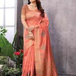 Moda Rapido Floral Embroidered Kanjeevaram Saree-image-74