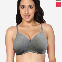 In Care Pack Of 2 Medium Coverage Heavily Padded Cotton T-shirt Bra-image-96