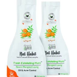 Nat Habit Neem Marigold Laung Fresh Exfoliating Mura Face Scrub - Pack of 2-32