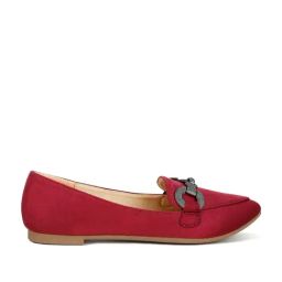 London Rag Women's Burgundy Loafers-image-58