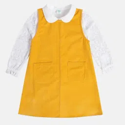 Miniklub Girls Multicolor Regular Fit Pinny Set-image-38