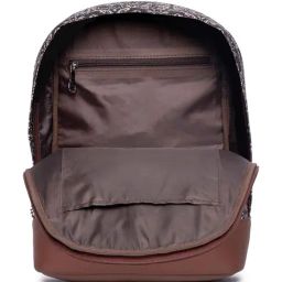 ZOUK Dome Daypack Black Printed Mini Backpack image 5