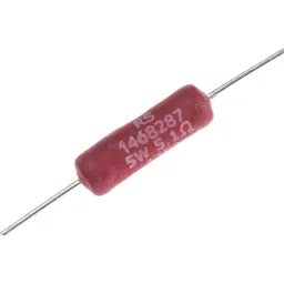 RS Pro Wire Wound Resistor Power Rating 5W, Resistance 5.1Ω Model No 1468287-19