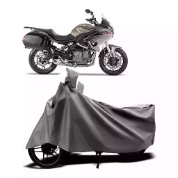 Auto Pearl Two Wheeler Cover with Bag for Benelli TNT 600 GT, Silver-picture-38