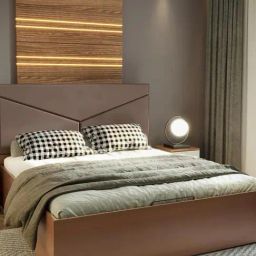 Godrej Interio Upmods Glory Engineered Wood King Box Bed - Brown, Delivery Condition - Knock Down-1