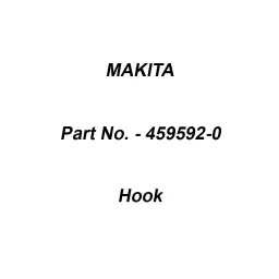 Makita Hook Suitable For DX12, Part No 459592-0-picture-16