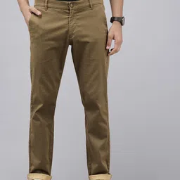 U.S. Polo Assn. Men Textured Denver Slim Fit Trousers-picture-16