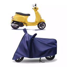 Auto Pearl Polyester Two Wheeler Cover for Vespa Vespa VXL 125,(Navy Blue)-image-19