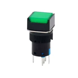 Sibass Electric Square Illuminated Momentary Push Button Green 24/220 V, SE-TA16-11DF (Pack of 200)-picture-24