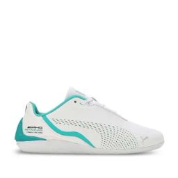 Puma Kids Mercedes-AMG Petronas Formula 1 Drift Cat Decima White & Teal Blue Casual Sneakers-image-24
