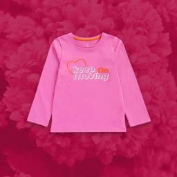 Mothercare Kids Pink Cotton Printed Full Sleeves Top-image-82