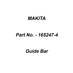 Makita Guide Bar Size 40 cm or 16 inch Suitable For UC4020A, Part No 165247-4-31