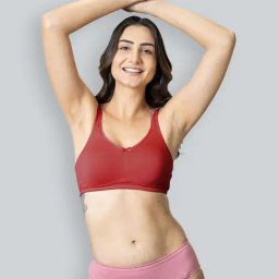 Lyra Red Cotton T-Shirt Bra-picture-20