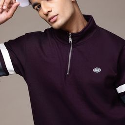 The Roadster Lifestyle Co. Mock Collar Relaxed Fit Sweatshirt-picture-35