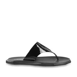 Mochi Men's Black Thong Sandals-image-41