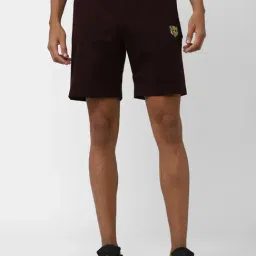 Van Heusen Dark Brown Regular Fit Shorts-picture-29