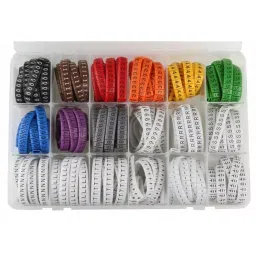 RS PRO Slide On Cable Marker Kit Multi Colours 2-8 mm, 9140592-3
