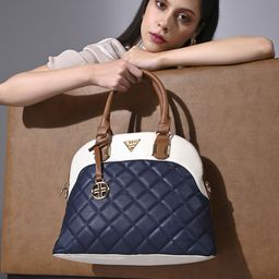 LAVIE Signature Colourblocked Texas Structured Shoulder Bag-42