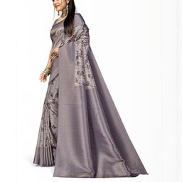 PARVOTSAV Grey Art Silk Saree-image-20